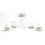 A 1960s Thomas Rosenthal china coffee set.