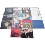 Fourteen LP vinyl records; including Blondie, Paul Young etc