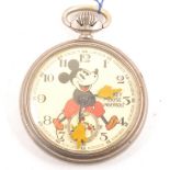 Ingersoll - a Mickey Mouse open face pocket watch.
