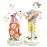 A pair of Chelsea/Derby style figures