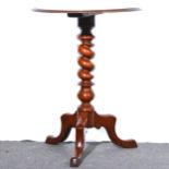 Victorian walnut occasional table