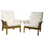 Pair of Ercol 930 Saville easy chairs
