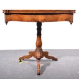 Victorian mahogany card table
