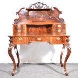 Louis Philippe style mahogany writing table