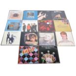 Fourteen LP vinyl records; including David Bowie, Captain Beefheart, Fleetwood Mac etc