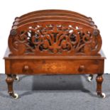 Victorian walnut Canterbury,