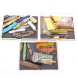 Fifty collectable vintage penknives, George Wostenholm, Southern & Richardson, glitter knives.