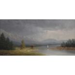 Schmidbouwer, landscapes, pair of oil paintings