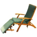 Teak steamer chair