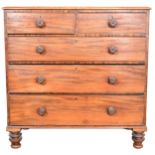 Victorian mahogany chest of drawers.