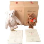 Two Modern Steiff teddy bears; club edition 2001/2002 and 2002/2003