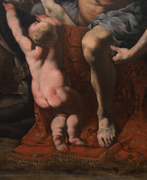 BACCANALE CON SILENO EBBRO E PUTTI, 1640-1645 CA. - Image 10 of 16