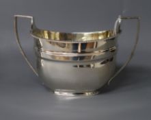 A George III silver two handled sugar bowl, John Emes, London, 1807, 9 oz.