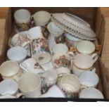A collection of Edwardian and later commemorative ceramics
