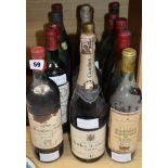 Fifteen assorted wines, champagnes including Heidsieck