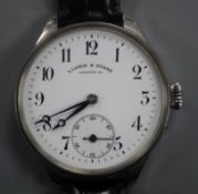 A Lange and Sonne watch converted from a pocket watch