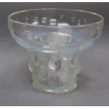 An R. Lalique 'Beautrellis' opalescent glass vase height 14cm