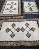 Three Kufuma, Kenya rugs largest 150 x 100cm
