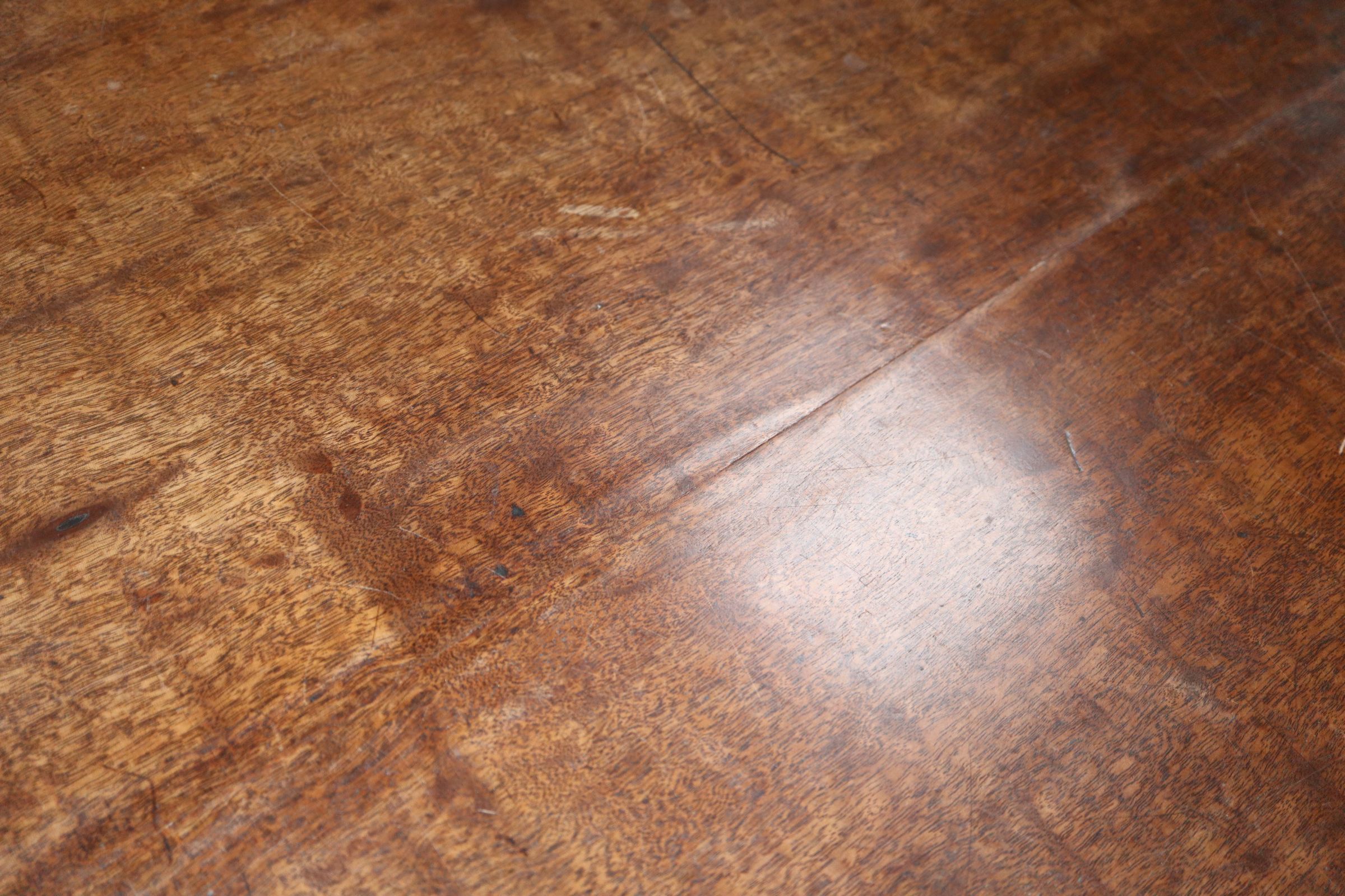 A Regency mahogany tilt top rectangular breakfast table W.143cm - Image 3 of 6