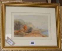 Thomas Baker of Leamington (1809-1869), watercolour River landscape, signed and dated 1836