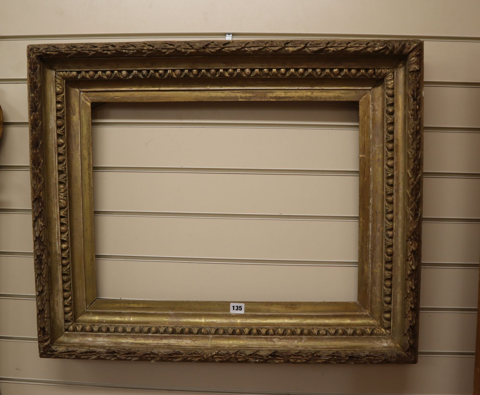 A Victorian giltwood and gesso frame - Image 2 of 2
