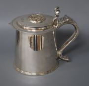 A modern 17th century style 'Limited Edition Treasure of Goldsmiths Hall' silver tankard, Wakely &