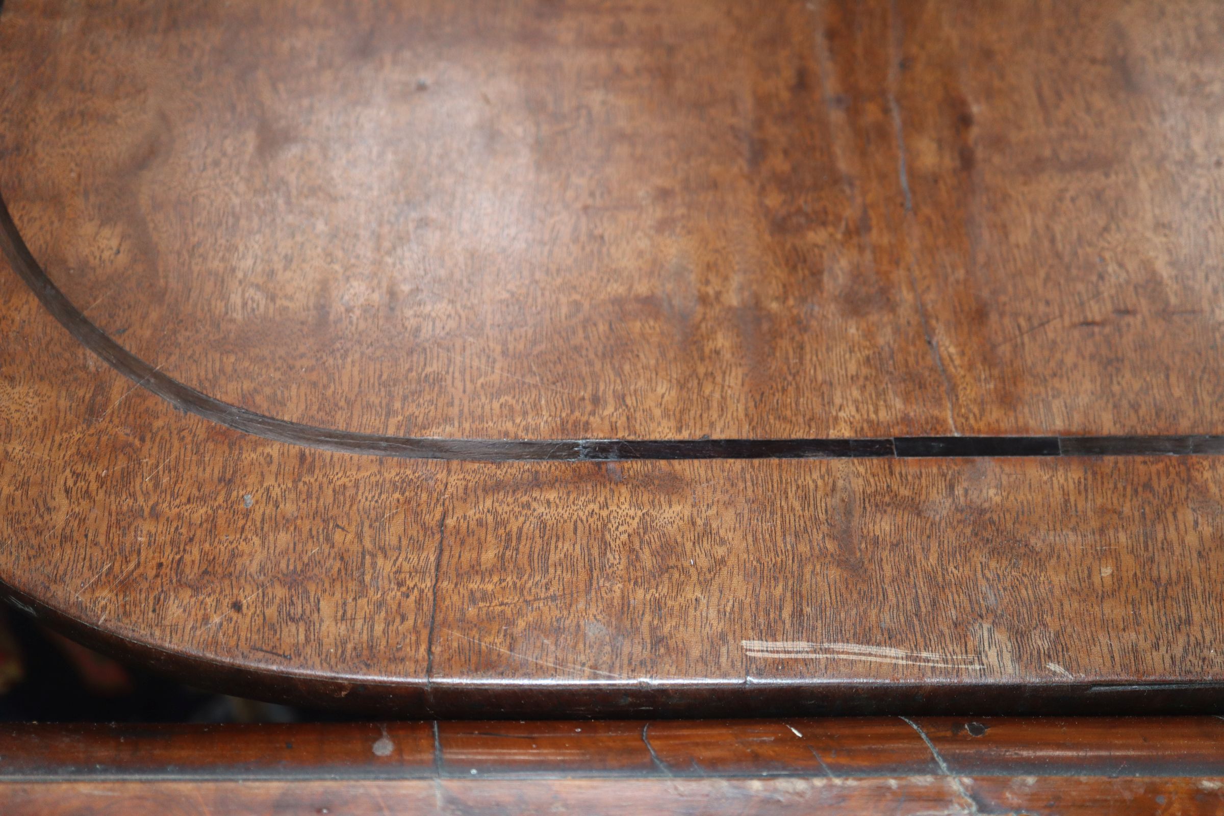 A Regency mahogany tilt top rectangular breakfast table W.143cm - Image 5 of 6
