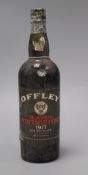 A bottle of Offley 1977 port