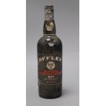 A bottle of Offley 1977 port