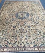 A Karajeh ivory ground carpet 284 x 210cm