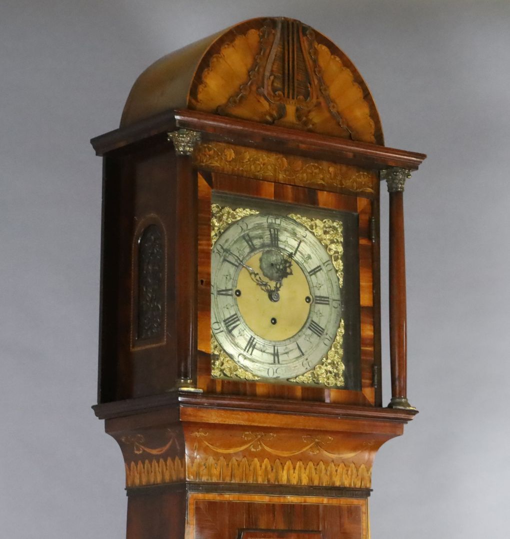 Richard Midgley. A George III later cased chiming eight day longcase clock, with signed 12 inch - Image 2 of 5