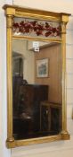 A Regency giltwood and gesso pier glass H.82cm