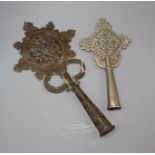 Two 19th century Ethiopian coptic crosses, for Staffs