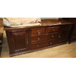 A 1920's mahogany sideboard W.183cm