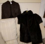 A squirrel fur coat and a similar jacket