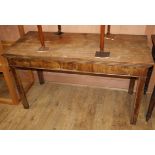 An early 19th century rectangular mahogany side table W.132cm