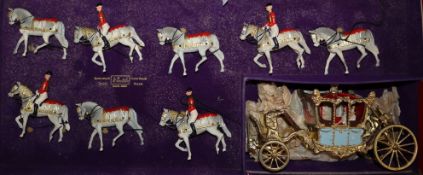 A W. Britains lead Coronation coach set, boxed