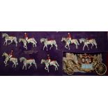 A W. Britains lead Coronation coach set, boxed