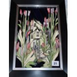 A Moorcroft 'House of Flowers' rectangular plaque, limited edition 179/250 overall 39 x 28cm (