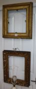 Two 19th century gilt gesso picture frames