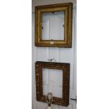 Two 19th century gilt gesso picture frames