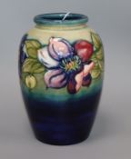 A Moorcroft 'clematis' ovoid vase height 24cm