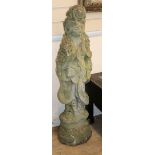 A reconstituted stone garden statue H.105cm