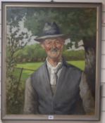 J. Morrish Woodruffeoil on canvasPortrait of a farmersigned75 x 62cm