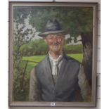 J. Morrish Woodruffeoil on canvasPortrait of a farmersigned75 x 62cm