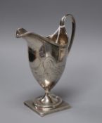 A George III silver cream jug, London, 1794, 14.5cm.