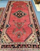A Hamadan carpet 318 x 158cm