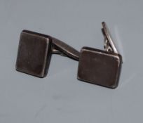 A pair of 1960's Georg Jensen sterling cufflinks, design no. 84.