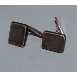 A pair of 1960's Georg Jensen sterling cufflinks, design no. 84.