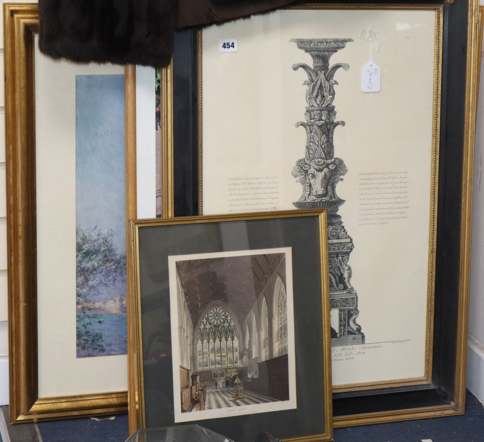 A group of assorted decorative prints